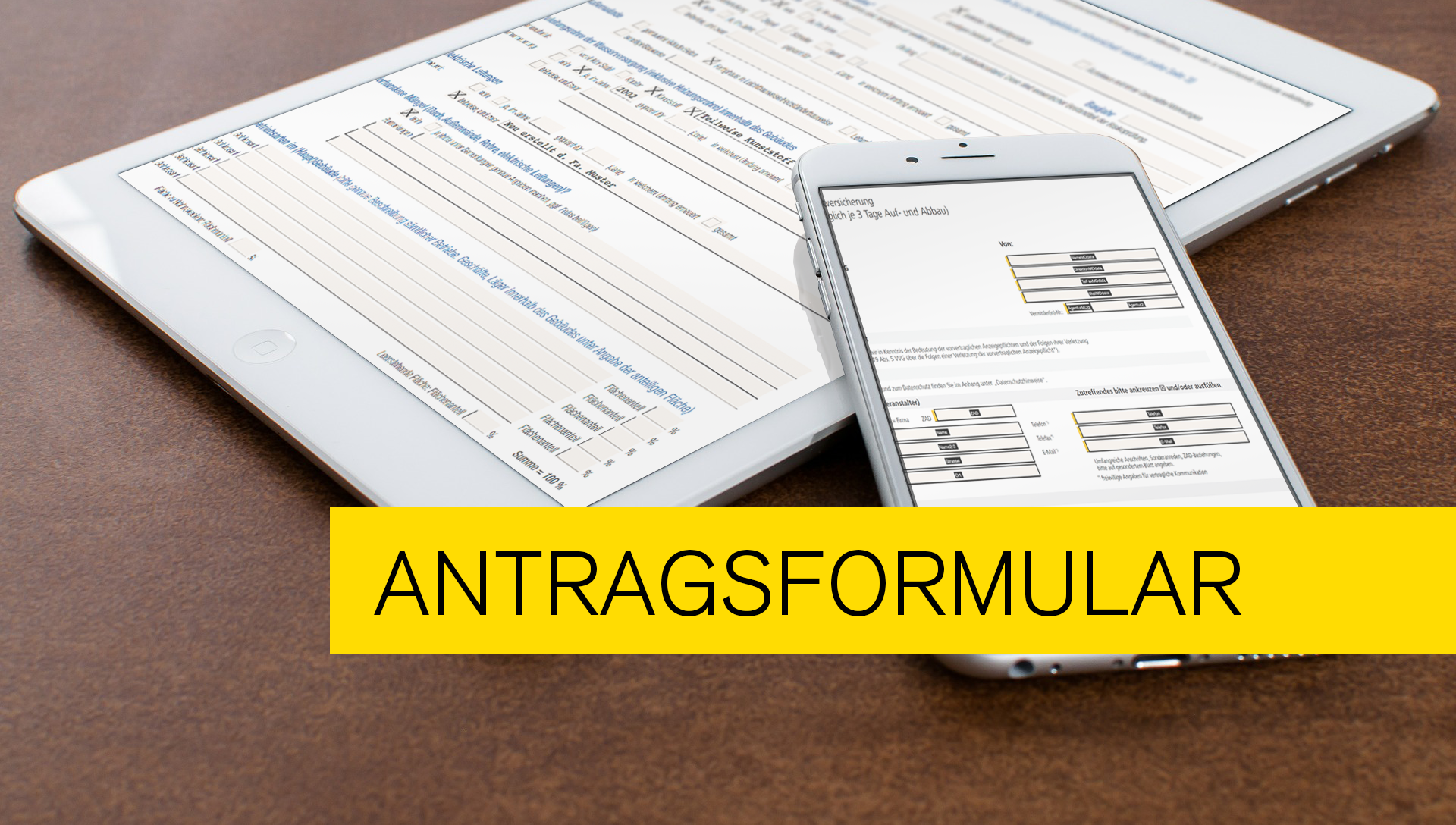 Titelbild zu einer Kundenlösung - PDF Formular als Antragsformular