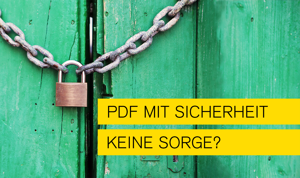 Titelbild zum Blogthema Sicherheit und PDF