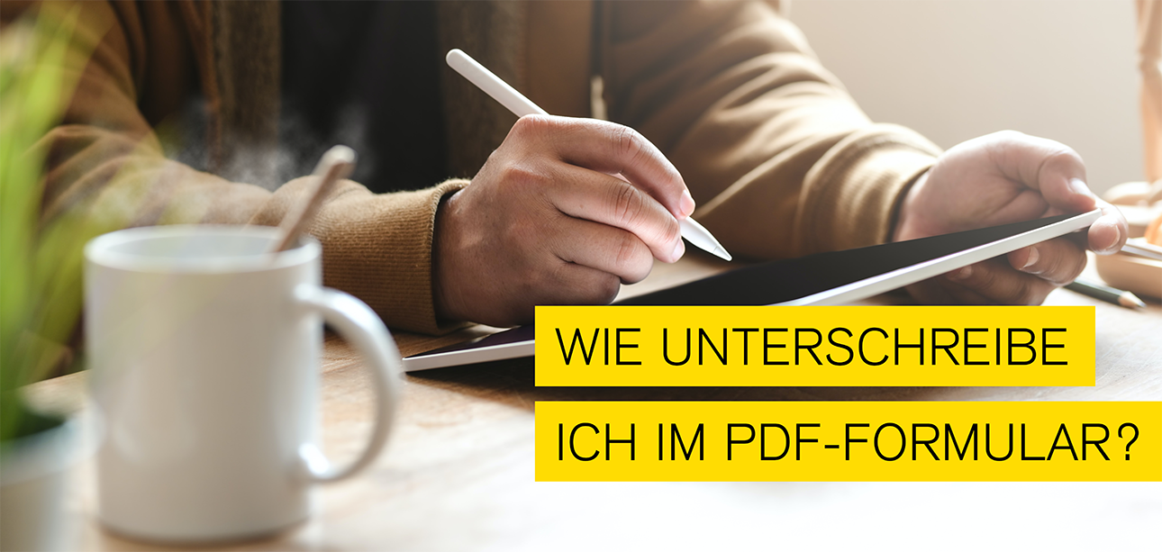 Blogbeitrag zum Thema wie man im PDF unterschreiben kann